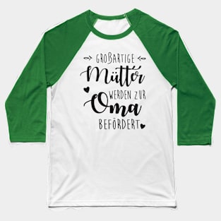 Mütter werden zur oma befördert Baseball T-Shirt